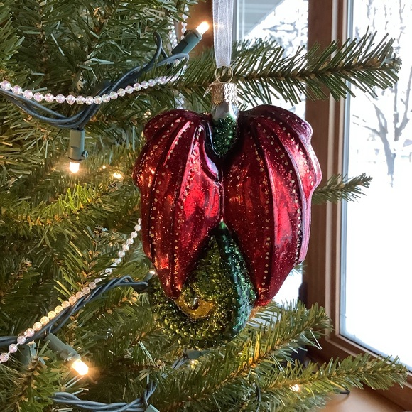 Old World Christmas Glass Dragon Ornament - Picture 8 of 8